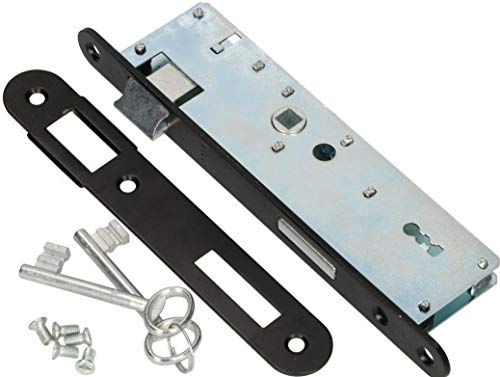 KOTARBAU Einsteckschloss 72/34 BB Gegenplatte Verzinkt Links/Rechts Rohrrahmenschloss Türschloss Innen/Außenbereich Sicherheisschloss (Links)