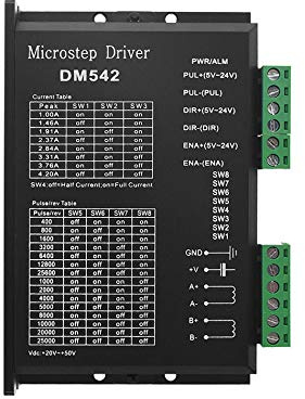 CNC Digital Microstep driver DM542 Stepper Motor Driver Controller 2-fase 20-50V DC Max 4.2A 42 57 86 driver del motore per Nema 17, 23 e Nema 34 serie motore passo-passo, sostituire M542 M542H