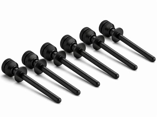 FERPASA® - Bloqueo de Seguridad para Ventana Corredera y Persiana – Pack de 6 Unidades – Acabado Negro – Pasador-Seguro para Hogar, Protección Antirrobo y Anticaídas para Niños y Mascotas