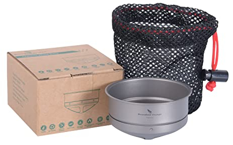 iBasingo Titan Kaffeefilter Über Papierlosen Kaffeefilter Gießen Leichter Tragbarer Outdoor Camping Haushaltsgarten Büro Wiederverwendbarer Kaffeetropfer (Ti6001P Nur Filter)