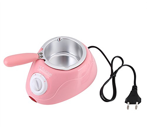 Akozon Machine Fondre Chocolat,Services à Fondue au Chocolat Electrique Chocolatière 220v Pot Outil de Cuisine Fusion Pot Fonte Sucrerie De Chaudière pour Brochettes Fruits Tremper des