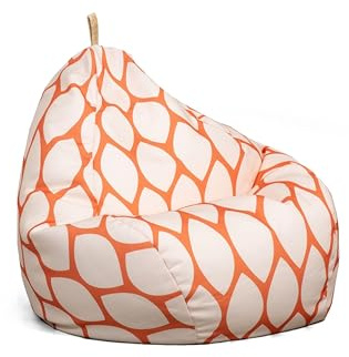 Big Joe Tuffet Weatherproof Bean Bag Chair, Paprika Bella Sunmax, Durable Weather Resistant Fabric, 2.5 feet Teardrop