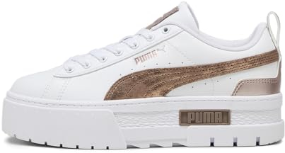 PUMA Mayze Glam Wns, Damen-Turnschuhe, Puma Dunkelweißer Clove, 39 EU