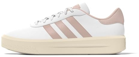 Adidas Damen Court Platform Shoes, Cloud White/Sandy pink met/Sandy pink, 38 EU