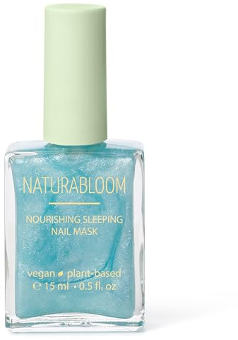 NATURABLOOM Masque nourrissant pour les ongles - Soin des cuticules et des ongles pour ongles abîmés - Soin de nuit à la kératine végétalienne naturelle pour hydrater