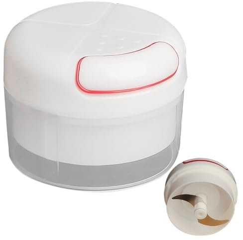 Hachoir à Ail Professionnel,Hachoir Manuel Multifonction pour Viande, Légumes et Noix | Bol Multifonction pour Oignons, Poivrons, Fromage et Noix avec Mécanisme de Broyage