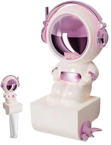 Yidueace Toothpaste Squeezer,Toothpaste Dispenser with Astronaut Shape - Heavy Duty Dispenser Hand Cream Face Wash Holder for Kids Adults Home Bathroom