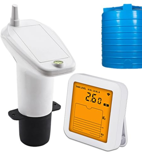 Indicatore di livello del serbatoio 'acqua - Rilevatore ad ultrasuoni per - Rilevatore multifunzionale con display digitale per indicatore di capacità del serbatoio e contenitore domestico