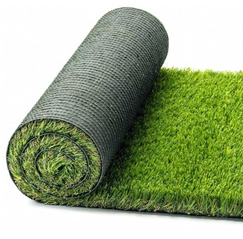OLIVO.shop Erba Sintetica per Esterno, Rotolo Erba Finta Artificiale per Giardino, Terrazza, Balconi, Prato Sintetico Spessore 40 mm, LUXURY SOFT GRASS GREEN (2x4 mt)