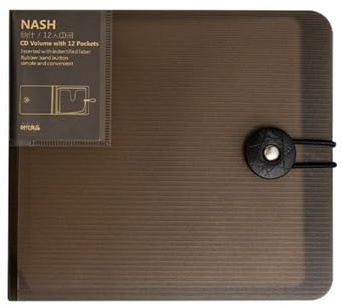 CRFFZ Borsa per CD a 12 Strati Custodie per Dischi Custodia per Scatola immagazzinaggio a 12 Slot Resistente all ' Usura per Viaggi in Auto Custodia per CD per Ufficio a casa Borsa in PP Custodie