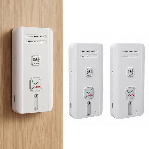 Yanmis Citofono Bidirezionale per Casa, Interfonico Wireless Portatile, Portata 500 M, Push to Talk, Controllo Volume 5, per Ufficio Domestico (WHITE)