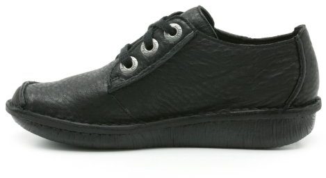 Clarks Funny Dream, Zapatos de Cordones Derby para Mujer, Negro (Black Leather), 38 EU