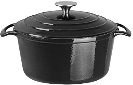 Vogue Round Casserole Black - 235mm 4Ltr 135.2fl oz