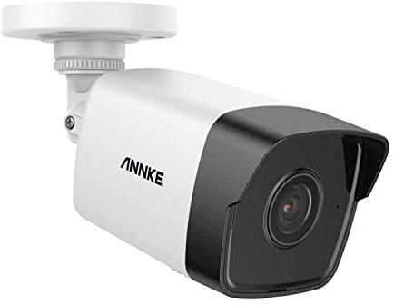 ANNKE 5MP PoE CCTV Camera Compatible with Alexa, Color Night Vision, Waterproof Outdoor Security Camera, Audio Recording, Smart Alerts, Smart Human/Vehicle Detection, Built Micro SD Card Slot
