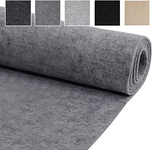 Trident Distributions Alfombra de forro súper elástica de 4 vías para interior de autocaravana, forro de conversión, forro de alfombra, accesorios de caravana, pegamento no incluido, plateado, 1 x 2 m