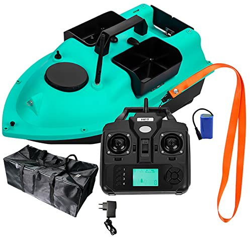 HENGGEEU Barca per mangimi Rc, barca per esche da pesca, GPS Cruise con batteria da 12000 mAh (blu, GPS 12000 mAh)