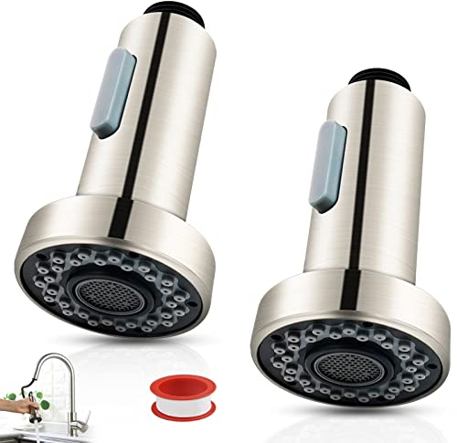 GZLFH® 2 Pièces Douchette Evier Cuisine, Tête de Pulvérisateur de Robinet 2 Modes de Ajustable avec 1 Ruban Imperméable pour Robinet Universelle G1/2