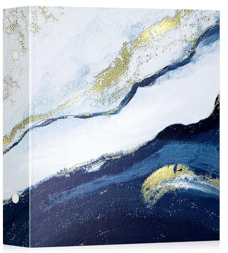 Lanpn Photo Album 6x4 600 Pockets, Large Capacity Leather Hardcover Large Photo Book that Holds 600 Vertical and horizontal Pictures Marine