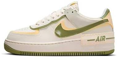 Nike Air Force 1 Shadow Women's Shoes (FN6335-101, Sail/Alabaster/Pale Ivory/Oil Green), Sail/Alabaster/Pale Ivory/Oil Green, 40 EU