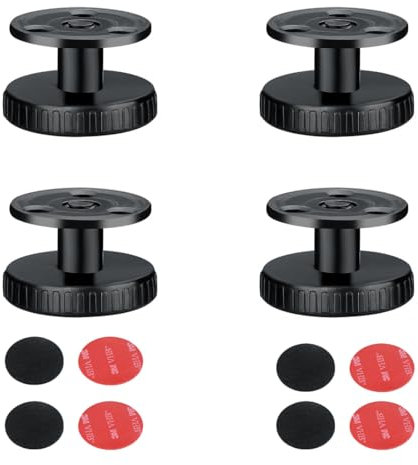 Set di 4 piedini per mobili 27-40 mm, piedini regolabili in altezza con adesivo 3M e cuscinetti in schiuma per tavoli, letti, ecc.