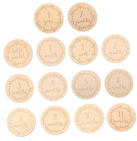 Hemobllo 14 pièces Disques pour Cartes de Jalons pour Décoration Photo et Fête Accessoires de de pour Dimensions