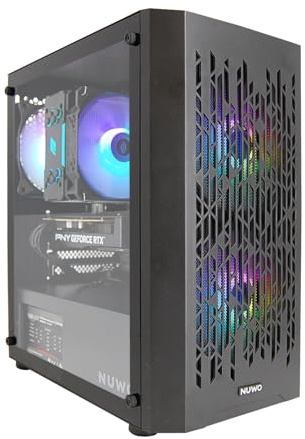 EXTREMEBIT PC Gaming Computer da Gioco Assemblato, Processore Core i7-12700F, Memoria RAM 16GB DDR4, Disco SSD 1TB NVMe, Scheda Video Nvidia GeForce RTX 5050 8GB GDDR6, Win 11 PRO (Nero)