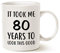 Funny Birthday Coffee Mug, It Took Me 80 Years to Look This Good Best 80th Birthday Gifts for Family Ceramic Cup White, 11 Oz