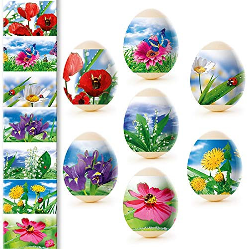 Ukrainisches Kunsthandwerk Ostereier Folie. Eier Färben. FELDBLUMEN. Nr. 36 reicht für 7 Eier/Eier verzieren