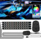 Auto LED Innenbeleuchtung, 48LED RGB-Streifen mit Verbesserter APP und Kontroller Atmosphäre Licht, Wasserdicht Mehrfarbige Musik Fußraumbeleuchtung Strip Kit, Starker Klebstoff, 5V USB-Anschluss
