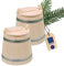 Hofmeister Holzwaren 2X Gurkentopf mit Deckel, 5 Liter, plastikfrei Einlegen & Fermentieren von Gurken, Gemüse & Sauerkraut, robuster Gärtopf mit Gärdeckel