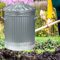 STORM TRADING GROUP 90L Extra Large Galvanised Steel Metal Dustbin Kitchen House Garden Storage Bin With Handles & Lid (1)