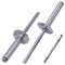SKIR'CO (30 pièces) Rivets Aveugles à Grande Bride en Aluminium 4,8 x 30 mm, Mandrin en Acier, Foret Inclus