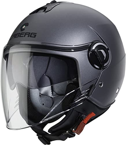 CABERG HELMET RIVIERA V4X MATT GUN METAL XXL