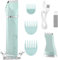 RAXMETRY Elektrischer Rasierer Damen Intimbereich, Intimrasierer Für Frauen, Damenrasierer Intimrasierer, Rasierer Damen Intimbereich, Aufladbar,Wasserdicht für nass und trocken, Grün