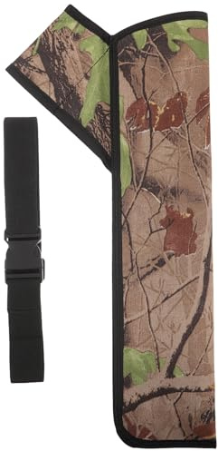 HEMOTON Faretra Frecce Camouflage Naturale Borsa Portaoggetti Compatta con Porta Frecce Regolabile e Cintura per Caccia Tiro con Outdoor