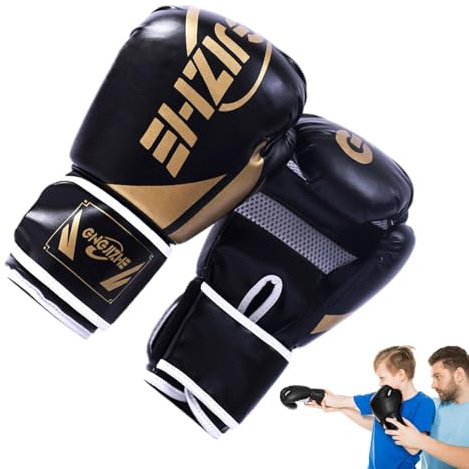 Guantoni da boxe per bambini – Attrezzatura sportiva da combattimento in PU | Design protettivo ammortizzante da 170,1 g, 226,8 g, migliora la pratica sicura delle abilità per l'uso quotidiano di