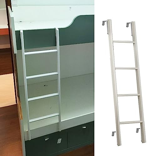 Escalera ajustable para litera con ganchos, escalera que ahorra espacio para caravanas, casas rodantes, áticos y barcos