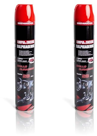 Limpiador Salpicadero Coche con Cera Spray – Limpia, Protege y Da Brillo Interior Auto – Antipolvo, Antigrasa, Aroma Coche Nuevo, Acabado Natural No Graso – Brillo Duradero hasta 28 Días
