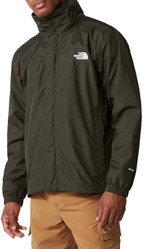 THE NORTH FACE - Giacca da Uomo Resolve - Giacca da Trekking Impermeabile e Traspirante - New Taupe Green, L