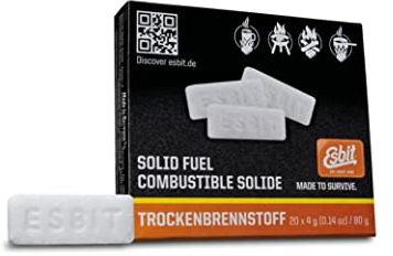 Esbit Unisex Trockenbrennstoff-tabletten 20x4g Trockenbrennstoff, Weiß, Esbit Trockenbrennstoff 20x4g EU