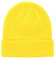 SHIPITNOW Gelbe Herren oder Damen Wintermütze Einfarbig - Basic Strickmütze ohne Bommel - 100% Acryl Beanie- Einfaches und klassisches Mützen ohne Marke - Einheitsgröße