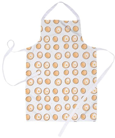 Scotch Egg Print Apron | Scotch Eggs Illustration Apron, Traditional British Food, Snack Print, Picnic Food Print Cooking Apron