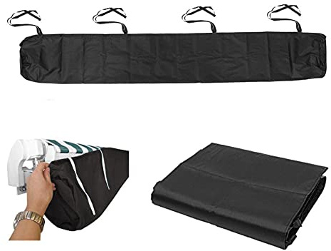 Funda Para Cubierta De Toldo Protección Solar Bolsa De Almacenamiento De Toldo Impermeable A Prueba De Polvo Con Cuerda Para Jardín Al Aire Libre Patio (4m/ 13.12ft,Negro)
