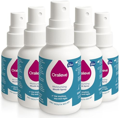 Oralieve Moisturising Dry Mouth Relief Spray (5 x 50ml)