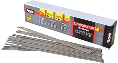 Cevik PRO - Electrodos Soldadura 4,0 mm - Pack 100 Unidades - Soldadura MMA-AWS E6013-Rutilo Accesorios Soldadura Electrodo - Arco Estable -Fácil Encendido- Uso Profesional Reparación y Construcción