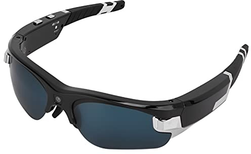 ASHATA Camera Glasses Video Sunglasses, 1080P 30FPS HD Video Recording Camera Sports Sunglasses for Men Women, for Cycling Driving Hiking Fishing, 550mAh Battery