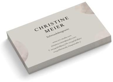 Visitenkarten | 350 g Qualitätsdruck | 1-seitig | Text sofort anpassen | 85 x 55 mm | sofort gestalten | Design Moon | hochwertig (100 Stück)