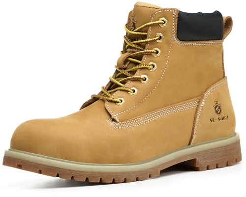 SL-Saint punta d'acciaio impermeabile Stivali da lavoro classici UPGRADED per uomo Industrial&Construction (numeric_46)