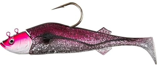 FLADEN Conrad Deep Water Jig – gummifisk 300 g, 390, 480 g gummishad buttbete (390 g, silverrosa)