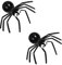 DazzJoy Halloween Spinne Luftballon Tiere Ballons, 2 Stück Schwarze Spinnen Ballon Tiere Groß, 3D Spinne Folienballon Tiere, Halloween Luftballons Spinnen für Horror Deko, Halloween Deko Kinder